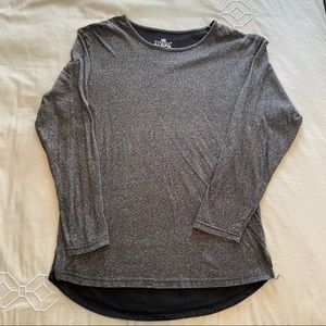 Straight Faded Grey/Black Longe Sleeve Shirt